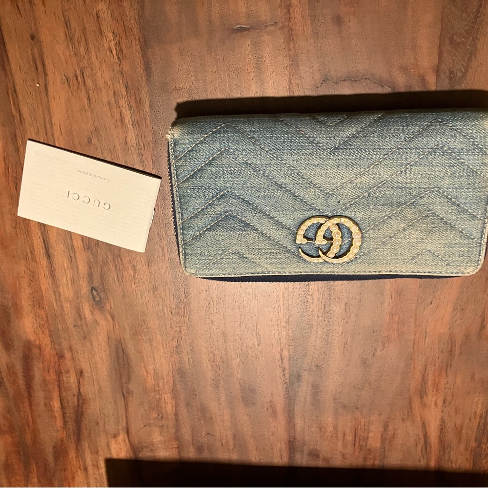 Gucci denim Quilted Women's Wallet - Picture 13 of 15